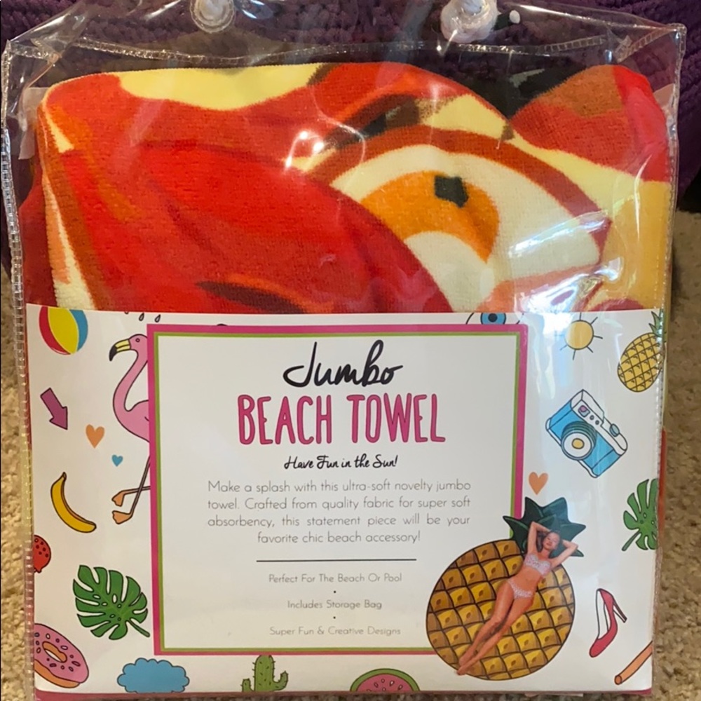 Jumbo beach towel